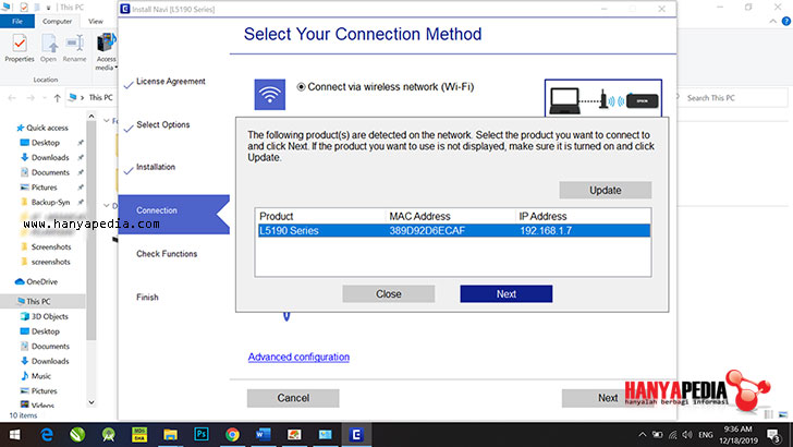 Cara Install dan Setting WiFi Printer Epson L5190