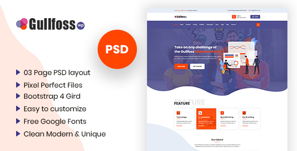 Multipurpose Business PSD Template 