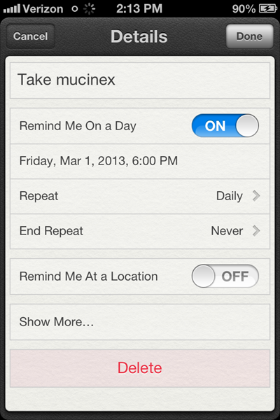 remind