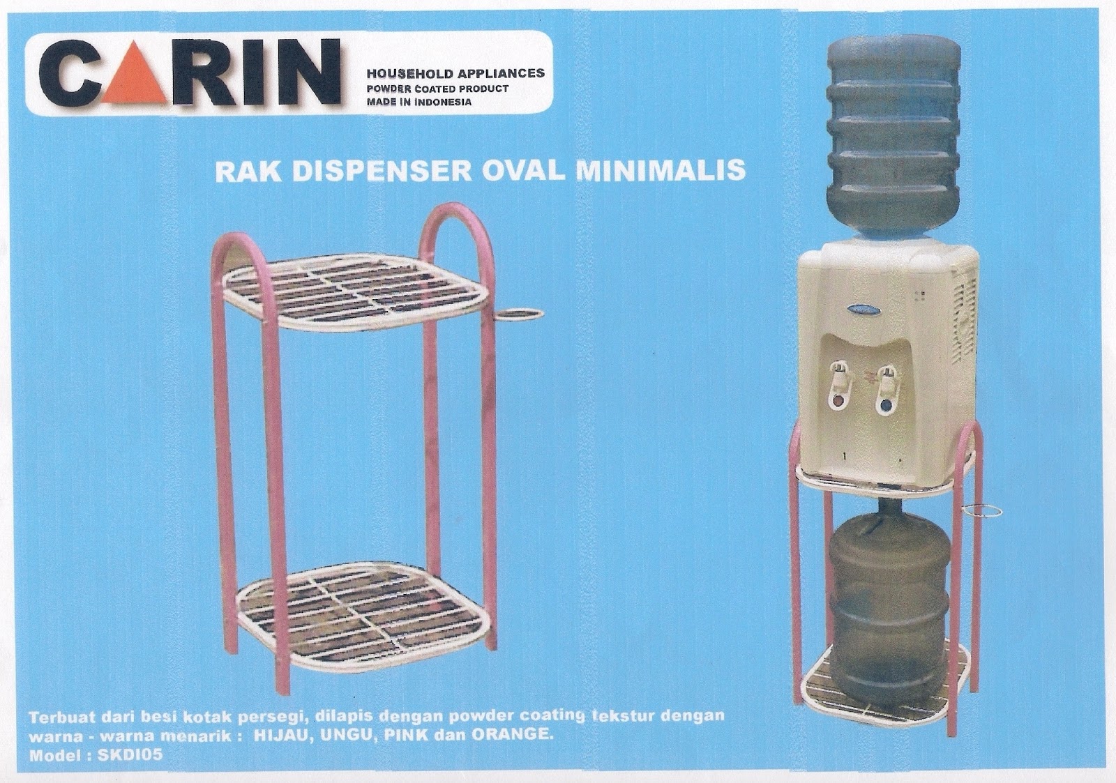  Rak  Magicom Dispenser  Oval Minimalis  CARIN INTERNASIONAL