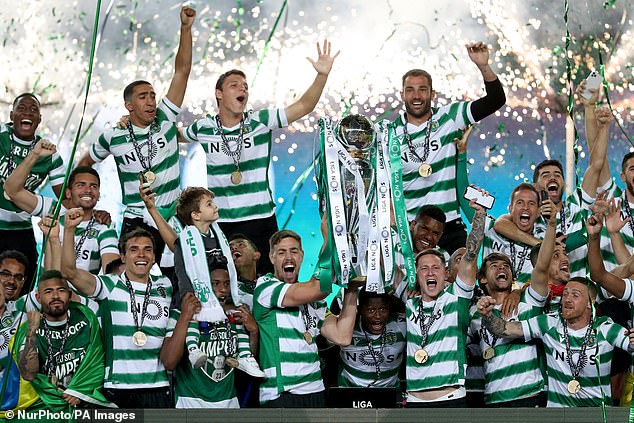 Sporting Lisbon lift their first Portuguese title since 2002