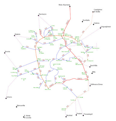 A good overview map showing trail numbers and routes around Etna from the Parco dell'Etna site.