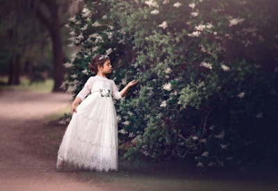 BELLA RAFAELA GOWN & BELT SET WHITE