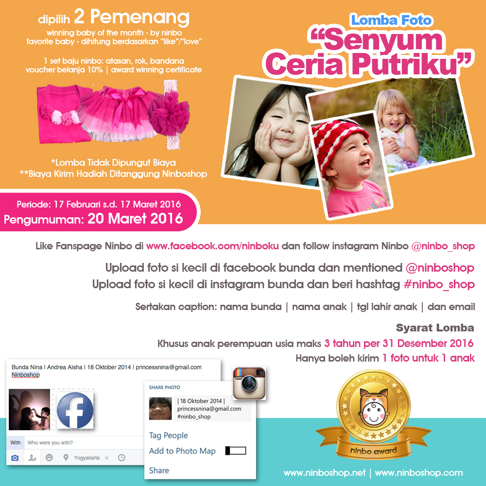 Lomba Foto Anak 2016 dari Ninboku Tema "Senyum Ceria 