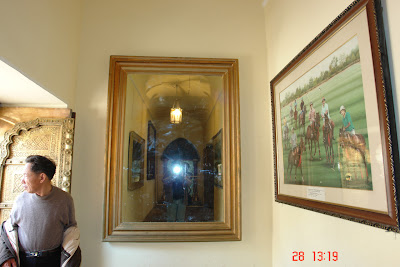 Shooting my photograph in a mirror inside the Jaipur City Palace