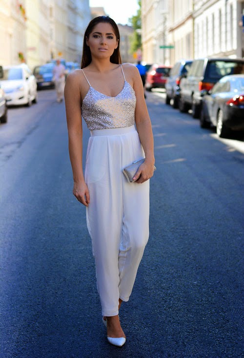 Wearing an Asos Jumpsuit with Sequin Top