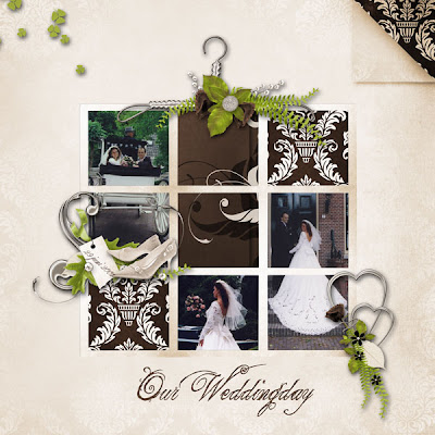 This Wedding layout is made with the brand new kit Lisa from HP Design