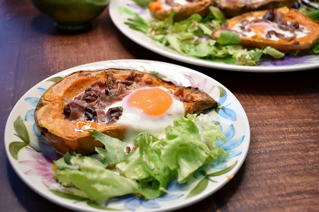 Γεμιστές γλυκοπατάτες /Sweet Potato Boats