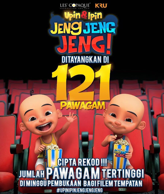 Upin-Ipin Jeng, Jeng, Jeng ! Di Pawagam bermula dari 24 