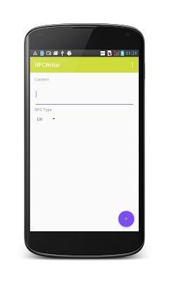 Android NFC writer