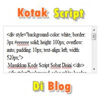 Cara Membuat kotak Teks Pada Postingan Blog