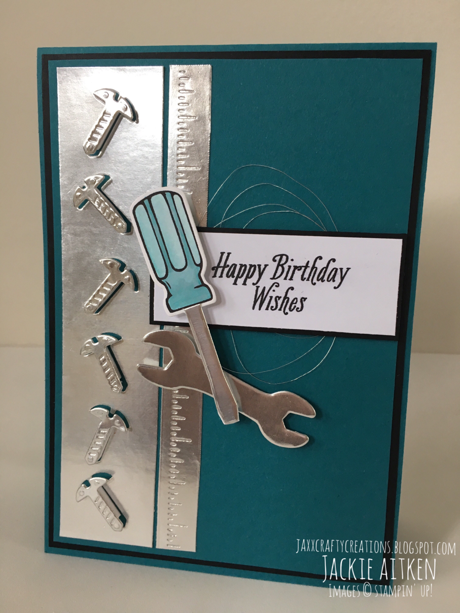 stampin up, masculine cards, nailed it bundle