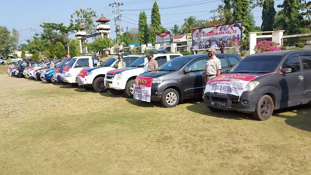 Polres Lampung Utara Salurkan 5 Ton Beras Untuk Warga Terdampak Covid-19 dan Warga Miskin