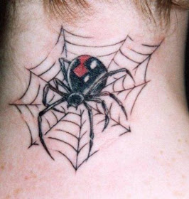 black widow spider tattoo - black widow spider tattoo pictures