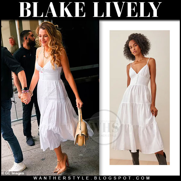 Blake Lively Wears White Dress & Louboutins at Tribeca Film
