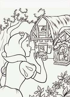 Desenhos da Branca de Neve para Colorir e Imprimir