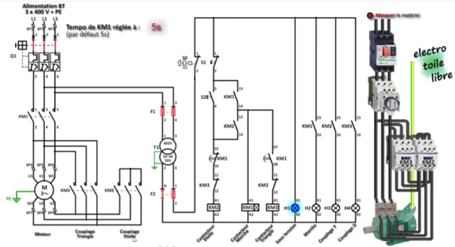 Electrical Page: Star Delta 3-Phase Motor Wiring Diagram