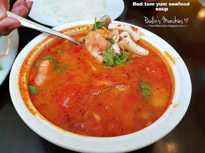 Red seafood tom yum soup - Lotus Thai at Paya Lebar Square - Paulin's Munchies