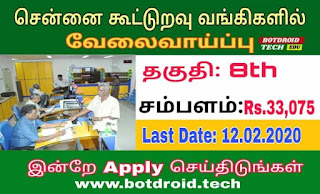 chennai cooperative bank recruitment 2020 apply online