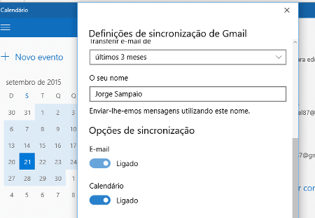 Como usar o Google Calendário no Windows 10