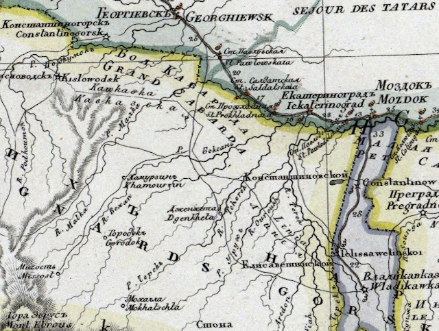 Кавказская линия и Большая Кабарда