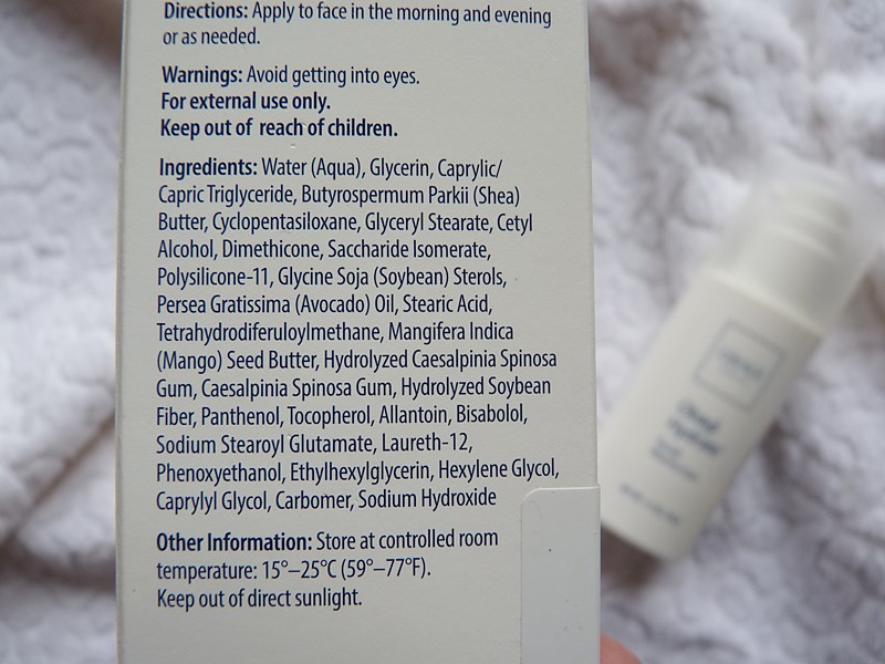 Obagi Hydrate facial moisturizer skład inci ingredients