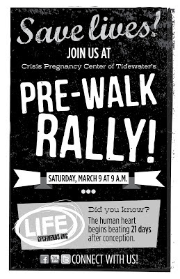 Pre-Walk Rally 2013 - March 9 at 9 a.m.