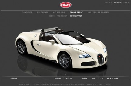 Bugatti on Front Overview The Super Luxury Sporty Bugatti 16 4 Veyron Grand Sport