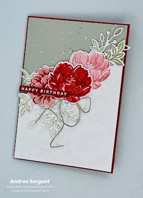 Wish Happy Birthday with a personally created Two-Tone Flora card.