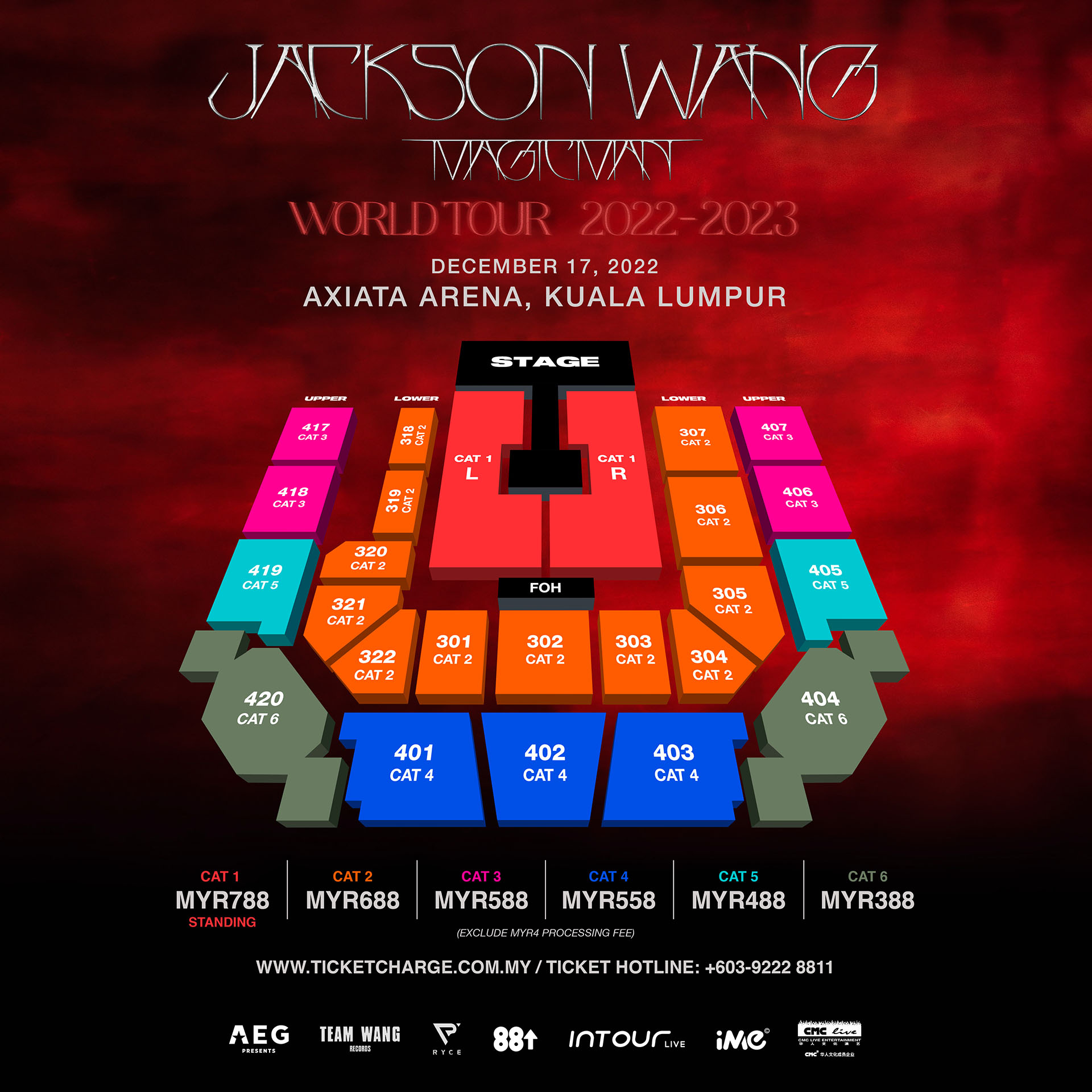 The Fear: Entry 252 : Info - [JACKSON WANG MAGIC MAN WORLD TOUR 2022 KUALA  LUMPUR]
