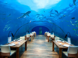 maldives under water dining