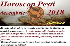 Horoscop Pești decembrie 2018