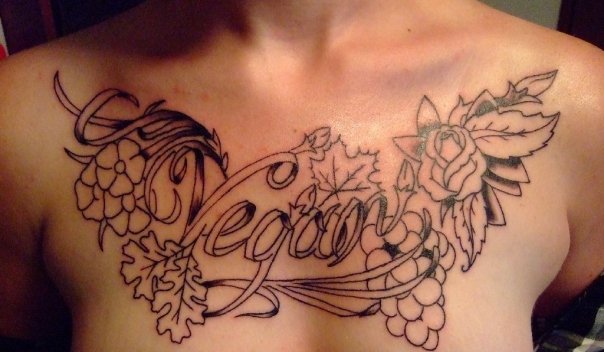 tattoos on chest for girls