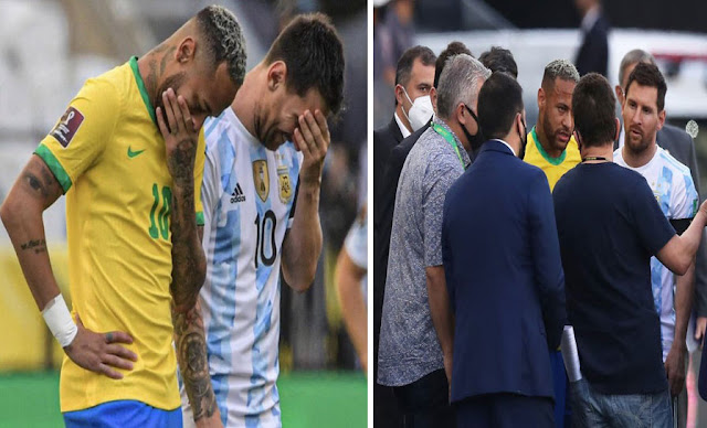 Scandal : Brazil-Argentina suspended as health officials storm field to confront Argentine players over COVID protocols