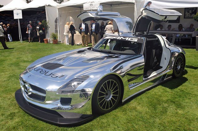 Mercedes-Benz SLS AMG GT3 shine on Monterey