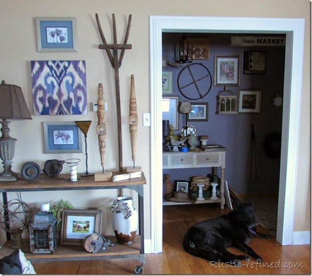 Living Room Molding Antique Door Update