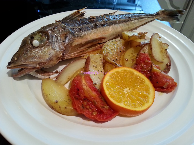 Gallinella di mare al profumo d'arancia e patate