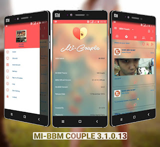 BBM MOD Mi-BBM Couple v3.1.0.13 APK Terbaru 2016 Anti Lemot