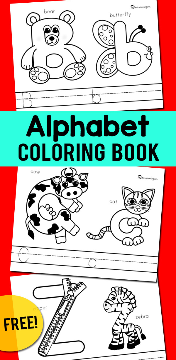 alphabet coloring book totschooling toddler preschool kindergarten educational printables