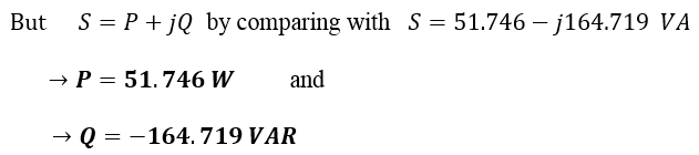 Active and reactive power calculation