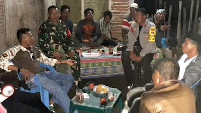 Danposramil Sanggar Pimpin Kegiatan Komsos dan Patroli Bersama di Desa Boro 