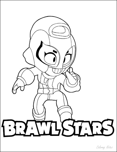 Coloring Pages, Brawl Stars, Max