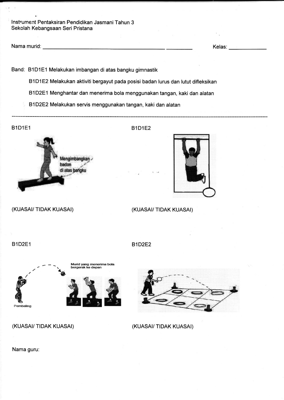 SUKaN , PeNDiDiKAn JaSMaNi dAN KeSIhATaN: pentaksiran kssr 