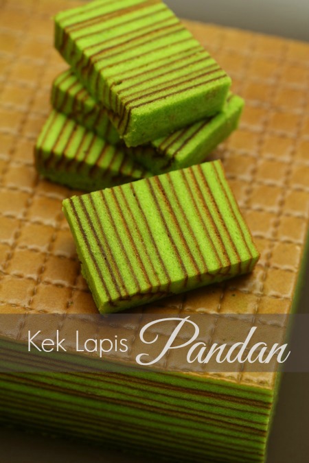 Kek Lapis Rempah dan Kek Lapis Pandan - masam manis