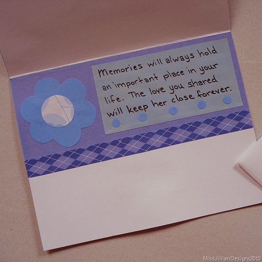 Sympathy Card - Thinking of You - Inside