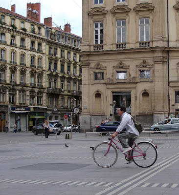 Man's pink mixte Lyon