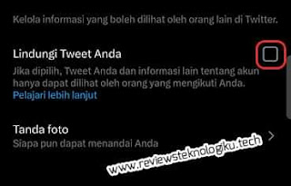 private akun twitter tanpa aplikasi