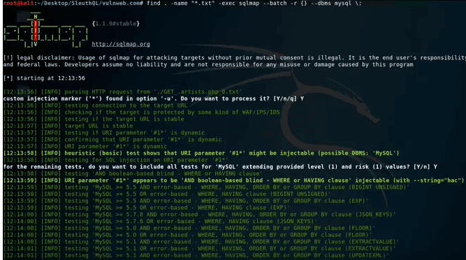SleuthQ: A Tool To Find SQL Injection Vulnerability
