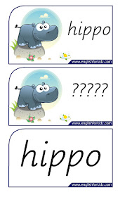 hippo printable flashcards