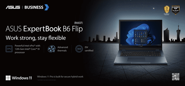 ASUS ExpertBook B6 Flip (B6602F) designed for AEC Professionals launched in the Philippines